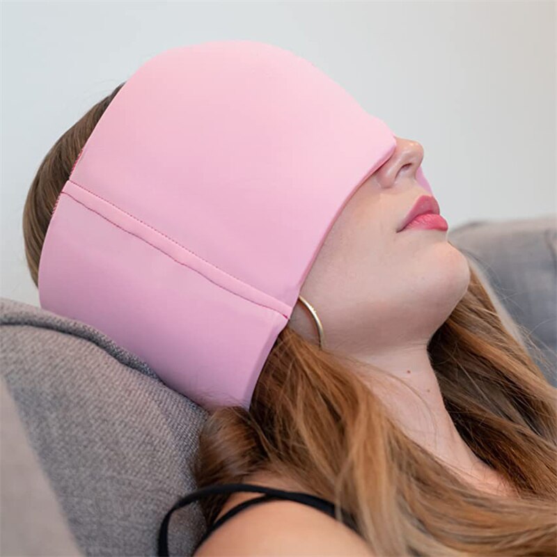 Gorro de compresión AliviGel para dolores de cabeza y migrañas